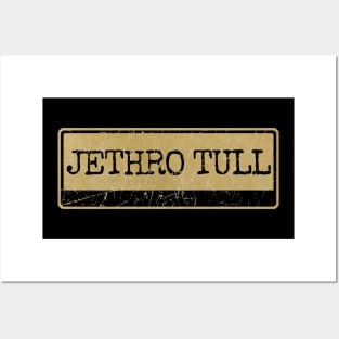 Aliska text black retro, JETHRO TULL Posters and Art